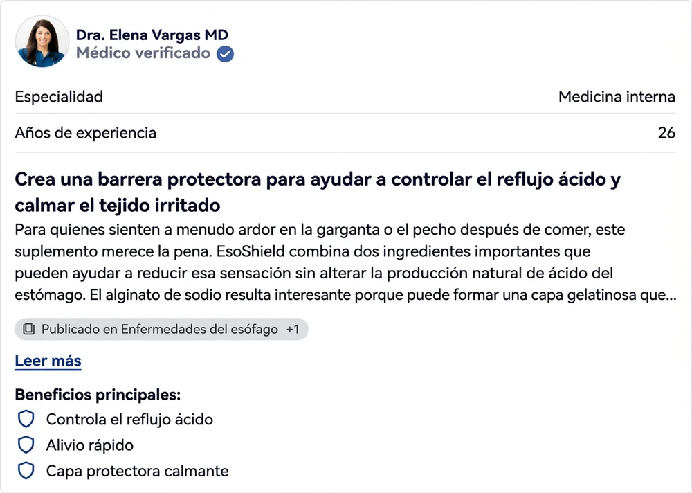 Valoración de un médico