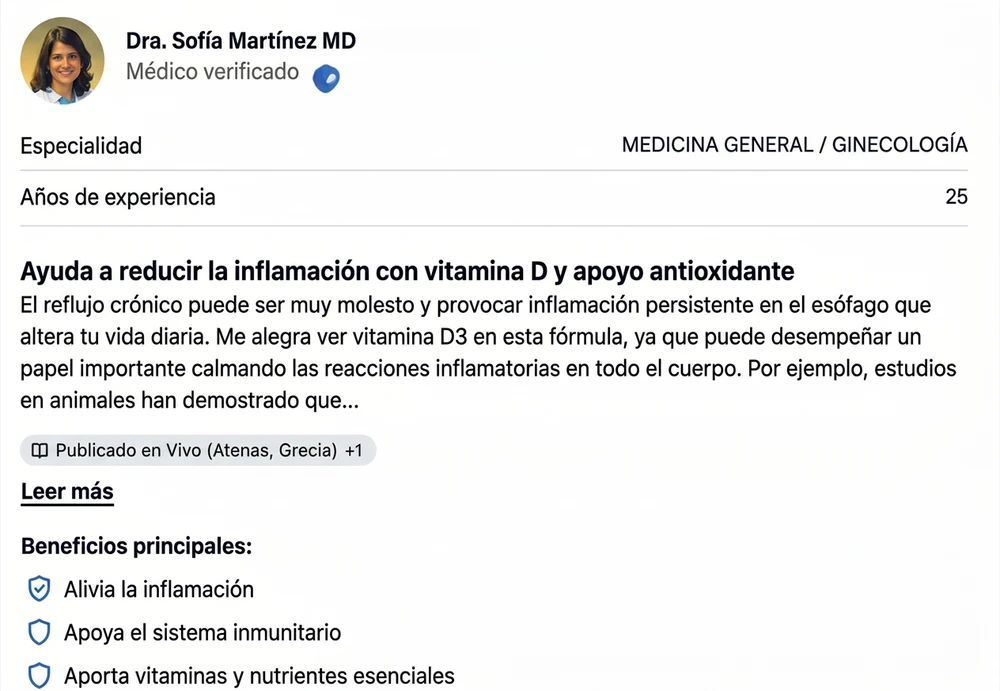Valoración de un médico